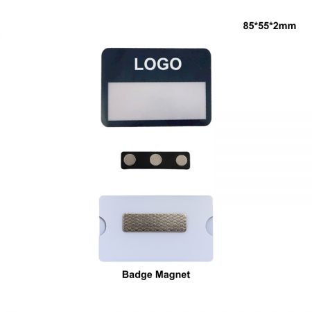 Держатель для имени с магнитом, безопасный для ткани, с вставкой