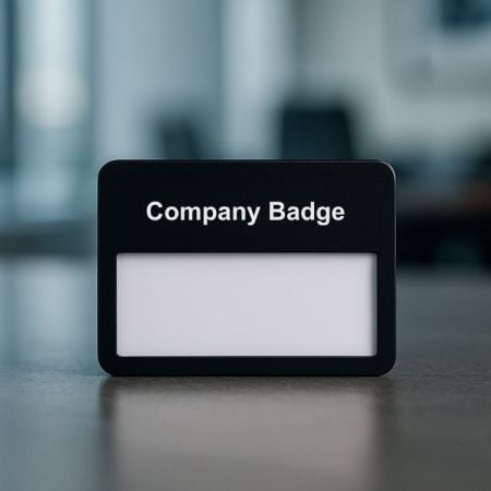 Прозрачный значок с магнитной основой для розничной торговли и офиса