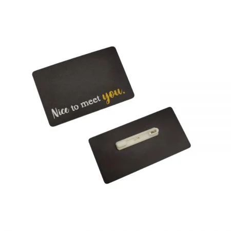 Chalkboard Name Badge - Reusable Chalkboard Name Badge With Writable Surface