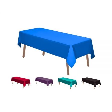 Plastic Table Cover - Wholesale plastic table cover 52x108 for event suppliers with waterproof surface