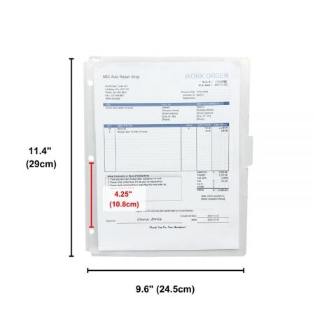 ชุดตัวแบ่งกระเป๋าโปร่งใส 3 แท็บที่ออกแบบมาสำหรับการพิมพ์แบบกำหนดเองและการจัดซื้อในปริมาณมากของบริษัท.