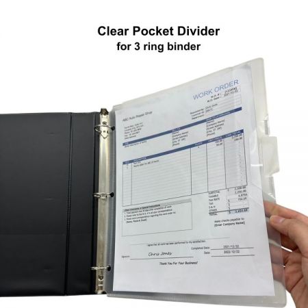 กระเป๋าแบ่งที่ชัดเจนแบบหนักสำหรับการจัดเก็บเอกสารอย่างเป็นระเบียบ เหมาะสำหรับการจัดจำหน่ายแบบขายส่ง.