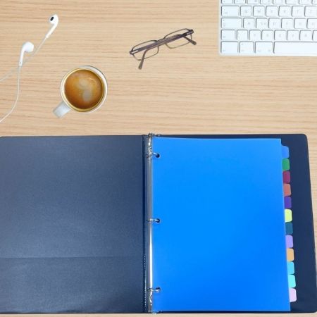 ตัวแบ่งหลายส่วนสำหรับแฟ้มที่รองรับการสั่งซื้อต่อเนื่องขนาดใหญ่สำหรับสภาพแวดล้อมการศึกษาและสำนักงาน.