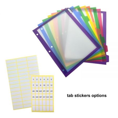 ชุดตัวแบ่งแท็บที่ทนทานสำหรับคู่มือการฝึกอบรม, แฟ้มการปฏิบัติตามกฎระเบียบ, และระบบไฟล์ที่พิมพ์ตามสั่งของบริษัท.