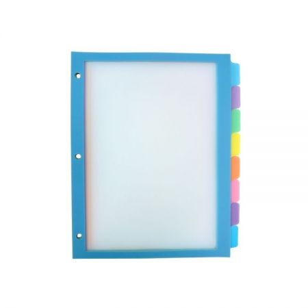 View Tab Dividers - Multi-color view tab dividers with transparent windows designed for wholesale filing and bulk corporate documentation