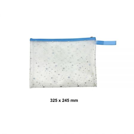 Bolsas con cremallera impresas con láser personalizadas en tamaño A4 para una organización de documentos a la moda.