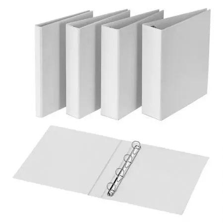 Vinyl Ring Binder - D-Rings are mounted to the back of your binder instead of the spine
