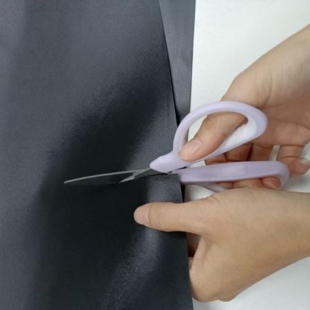 Customized brand soft grip scissors for heavy duty office tasks and commercial packaging departments in bulk.