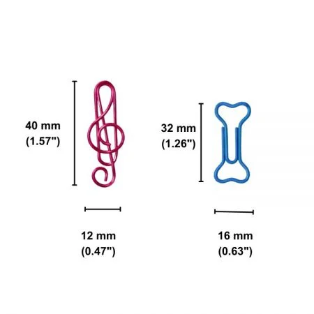 مشابك ورقية فريدة بالجملة للمواد الترويجية.