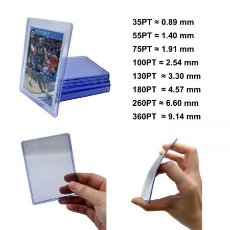 Mangas rígidas e suportes protetores diretos de fábrica para cartões de jogos