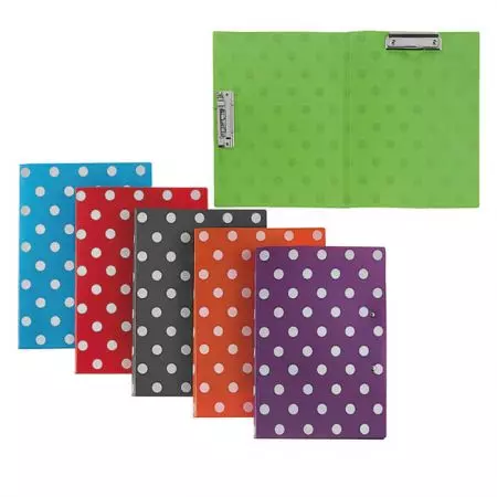 PP Çift Klipsli Dosya - Noktalı İkiz Klipsli Dosya