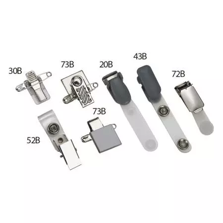 Badge Clip and Pin - Adhesive badge clip with pin