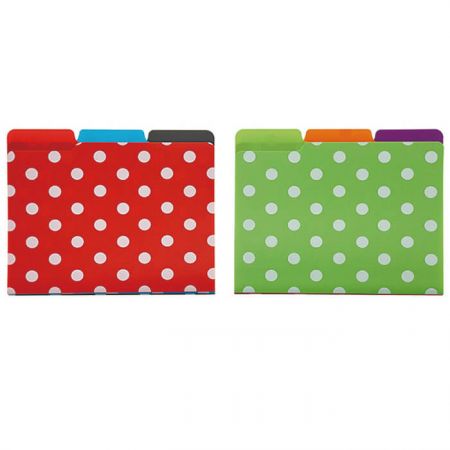 PP 3 Tab File Folder - Polka Dot File Folder