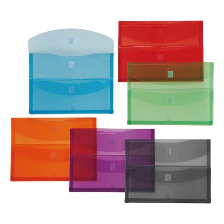 Два в одном карманная папка - Дизайн с gusset для загрузки большего количества бумаги A4 или зажимов