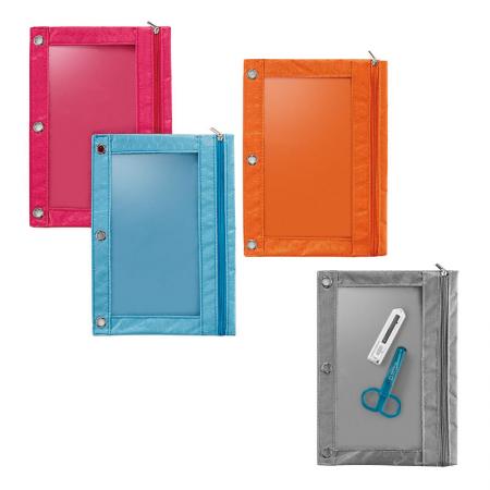 Nylon Binder Pouch - Zip closure to secure your belongings