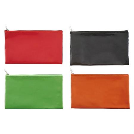PU Pencil Pouch - Zipper pencil pouches are made of waterproof soft PU leather
