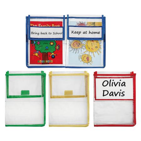 Carpeta de escuela en casa - Envíe libros, tareas y más en bolsas de libros resistentes. Mantenga los papeles y libros seguros.