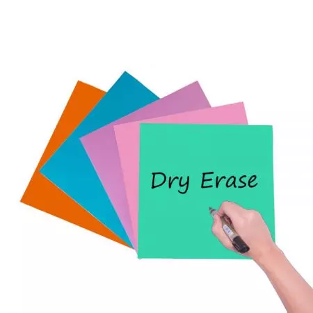 Dry Erase Square Sticker - These dry erase squares have an adhesive backing which allows them to paste to surfaces