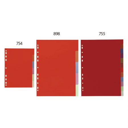 Divisori di indice colorati - Separatori robusti che offrono più spazio per la stampa e inserti sicuri