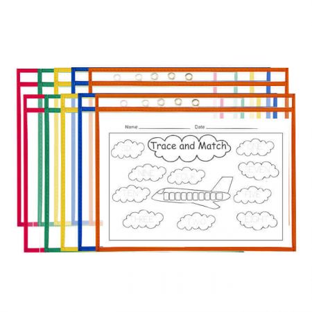 Kit de pochettes à effacement à sec horizontal de 10 pièces