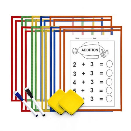 Kit de poche à effacer à sec à chargement latéral de 10 pièces