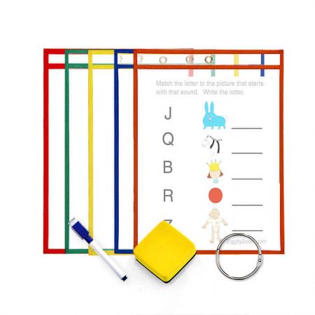 Набор из 5 карманов для стираемых маркеров