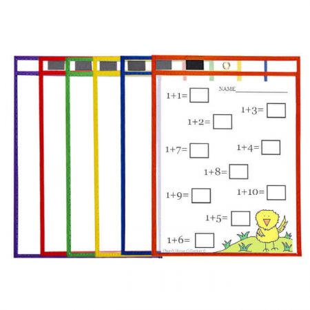 6 Pack Dry Erase Pocket - Dry erase folder can affordable alternatives to papers