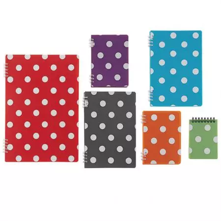 PP Spiral Notebook - Polka Dot Sprial Notebook