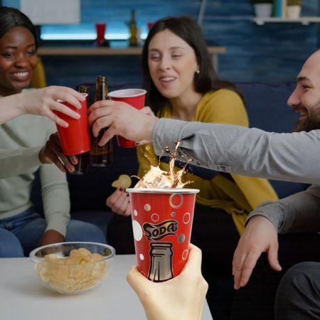 tazza d'acqua in alluminio