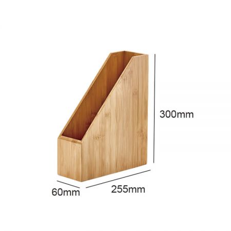 竹製の雑誌ファイルホルダー