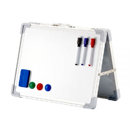 Desktop Dry Erase Board - Double-sided magnetic dry erase board with OEM logo