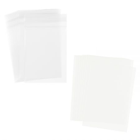 Yüksek Şeffaflıkta Kendinden Yapışkanlı Rozet Tutucu Kılıfı Dosyalar İçin