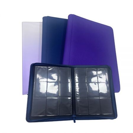 PU Leather Card Album - Custom logo PU leather card binder manufacturer