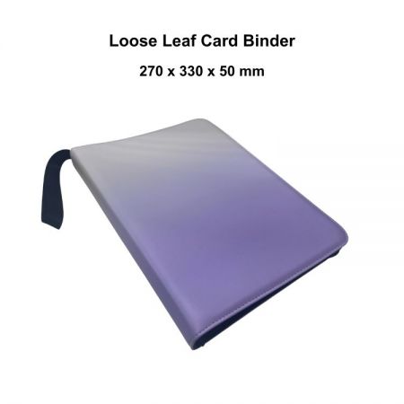 3-ring PU leather binder supplier for TCG