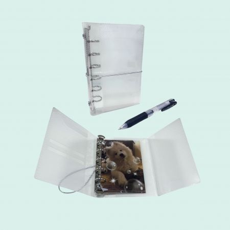 สมุดใส่บัตรเติมได้พร้อมกระเป๋าใส