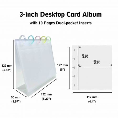 クリアポケットカードアルバムストレージディスプレイカレンダー