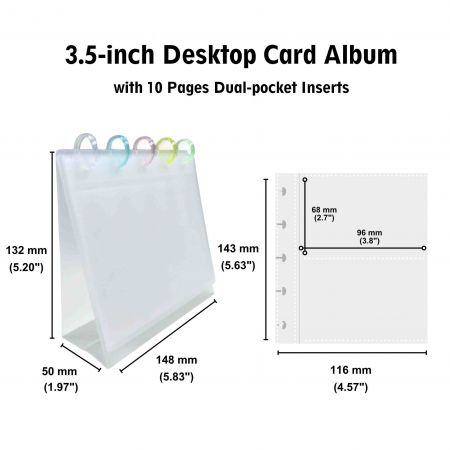 3インチおよび3.5インチポケットカードアルバムストレージ