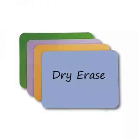 Colored Dry Erase Board - A portable learning tool Great for students and kids to practice writing or responding to questions and quiz activities