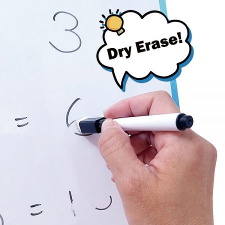 Lavagna bianca da tavolo magnetica per cancellazione a secco