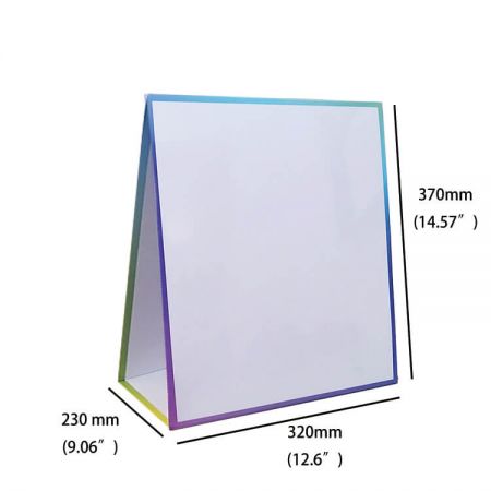 Lavagna bianca magnetica da tavolo per cancellazione a secco