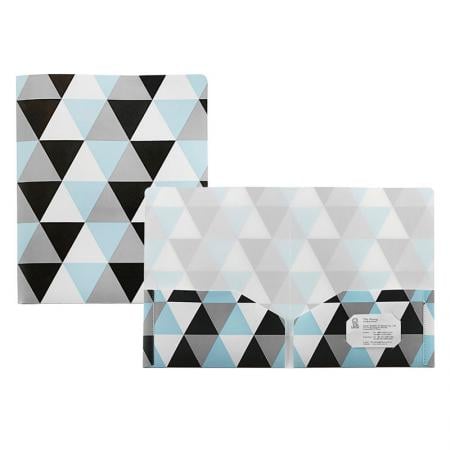 Carpeta de bolsillo gemela de PP - Carpeta de bolsillo gemela geométrica