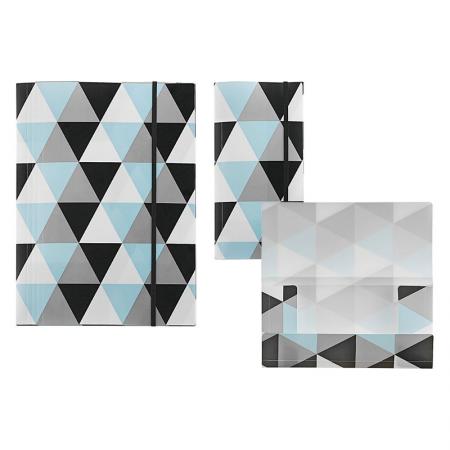 Carpeta de 3 solapas de PP - Carpeta de solapa geométrica