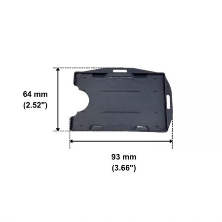 Soportes de identificación rígidos de PP con ranuras horizontales y verticales.