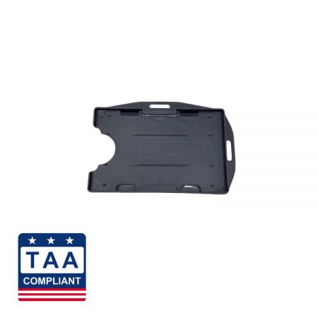 Soporte de identificación negro