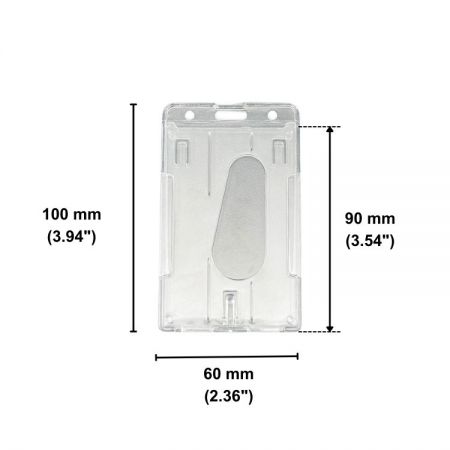 Fundas de ID verticales personalizadas de material PS translúcido