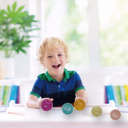 Brinquedo de Bola Saltitante com Glitter para Crianças