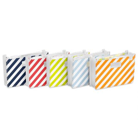 Horizontal Expandable File - LE Stripes Horizontal 13 pocket Accordion Expanding File