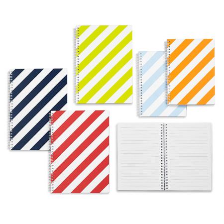 B5 Spiral Notebook - LE Stripe HardCover Sprial Notebook B5