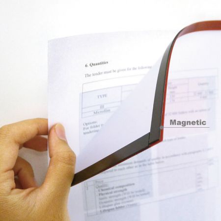 Porta segnaletica magnetica per documenti