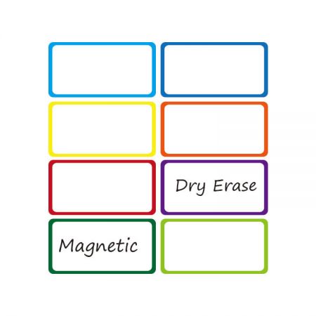 Étiquette effaçable à sec magnétique - Les étiquettes magnétiques pour plaques de données sont utilisées pour les casiers et les tableaux blancs
